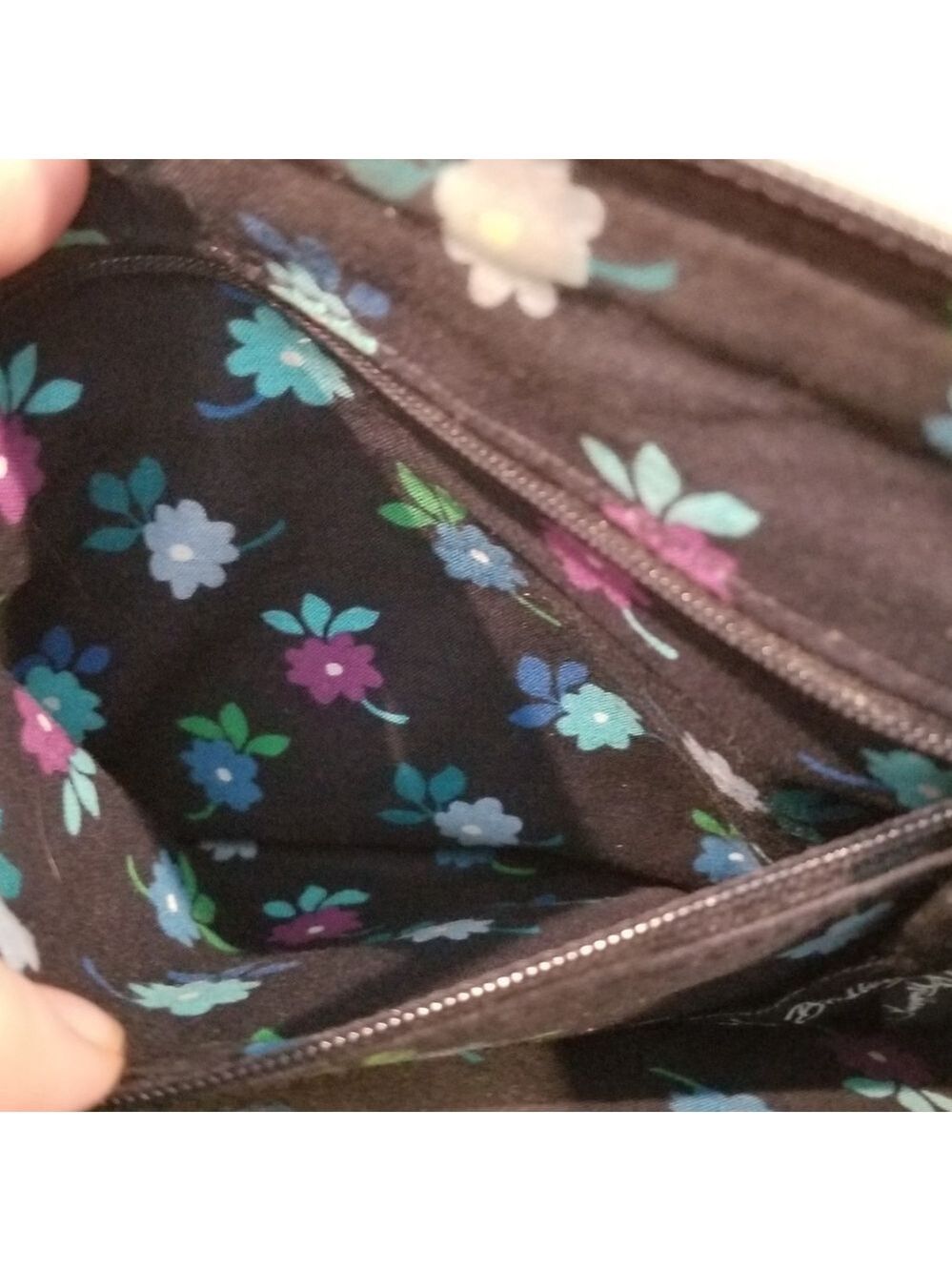 Vera Bradley Crossbody Purse Floral Flower AOP Allover - Picture 5 of 10